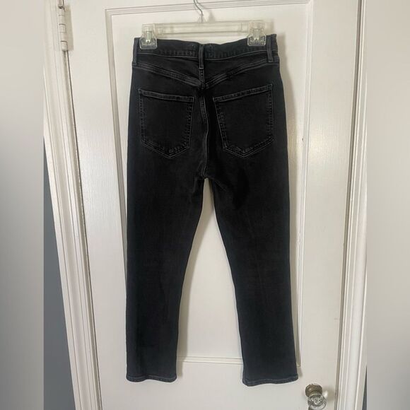 Agolde Denim - Agolde Women's Black Straight Leg Jeans Size 27